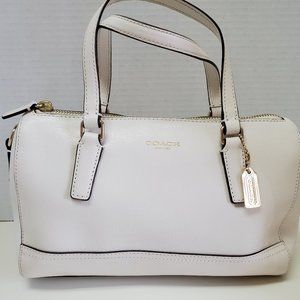 COACH CHALK WINTER WHITE PURSE